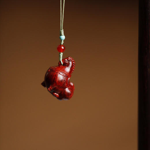 【青山特惠】小叶紫檀 唐马 钥匙扣 手把件 吊坠s24 商品图4