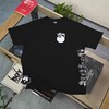 F020248新款8号球图案logo字母印花休闲情侣宽松短袖T恤 商品缩略图0