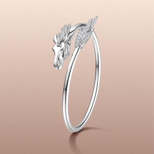 ［东方有境系列］18K金钻石手镯#御风 商品图1