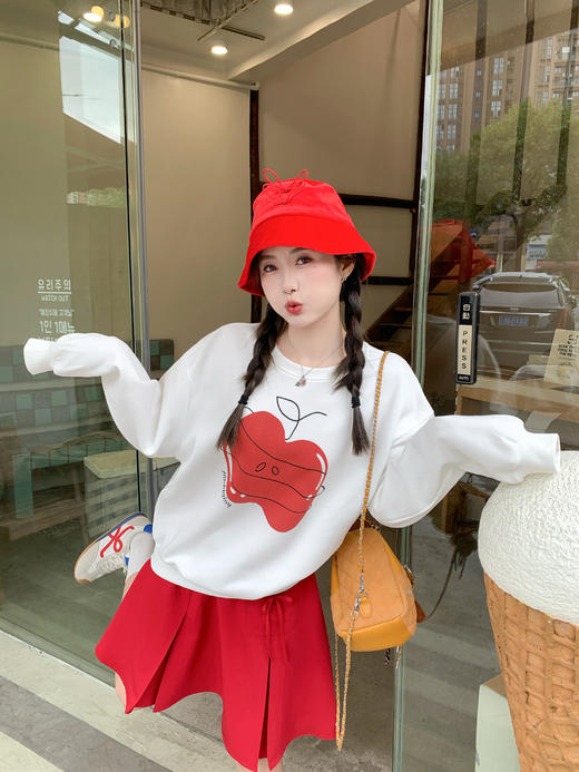 <曾小咸推荐>2.15现货秒杀 ！微信超特价！苹果印花卫衣 日常179.99 立减90 秒杀69.99！！蝴蝶结半裙 日常179.99 立减90 秒杀69.99！！ 商品图13