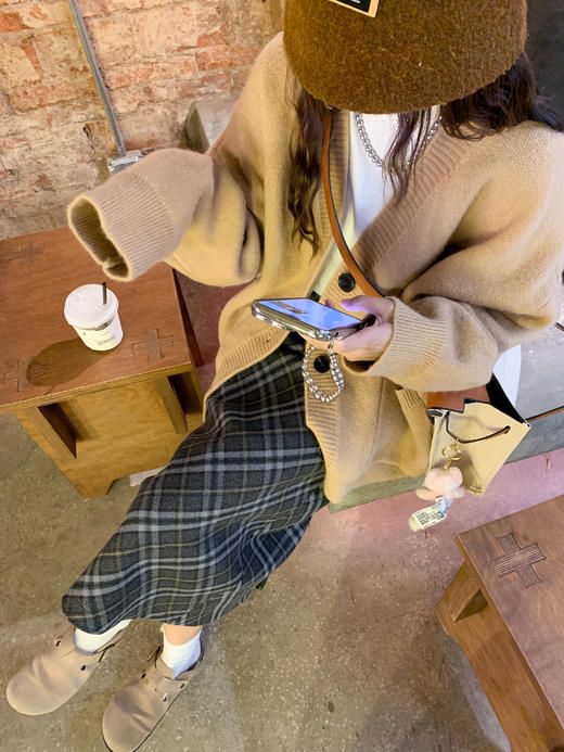 <曾小咸推荐>2.15现货秒杀 ！微信超特价！复古格子半裙 日常159.99 立减70 秒杀89.99！！ 商品图5