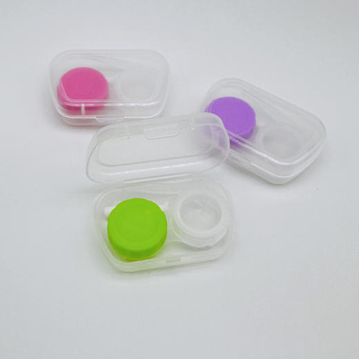 新款ins莫兰迪高级感隐形眼镜盒迷你小巧美瞳盒简约护理盒5012 商品图2