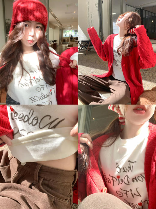 <曾小咸推荐>2.15现货秒杀 ！微信超特价！韩系印花打底衫T恤 日常129.99 立减70 秒杀59.99！！ 商品图5