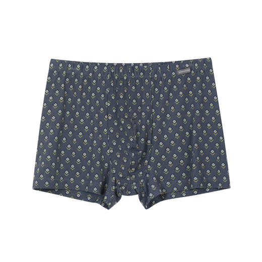 舒雅男士莫代尔平角内裤 高弹透气中腰短裤 时尚印花亲肤四角裤39/26541T 商品图1