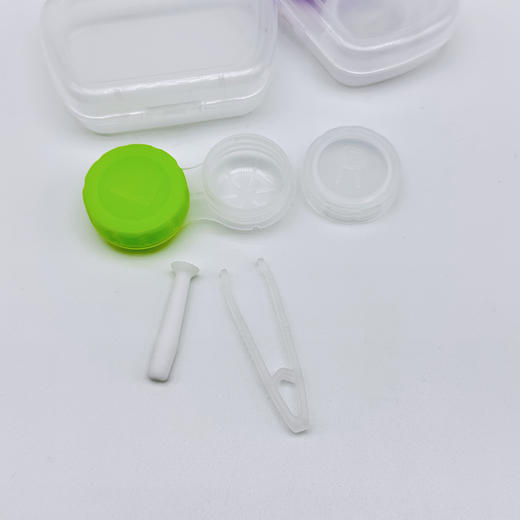 新款ins莫兰迪高级感隐形眼镜盒迷你小巧美瞳盒简约护理盒5012 商品图8