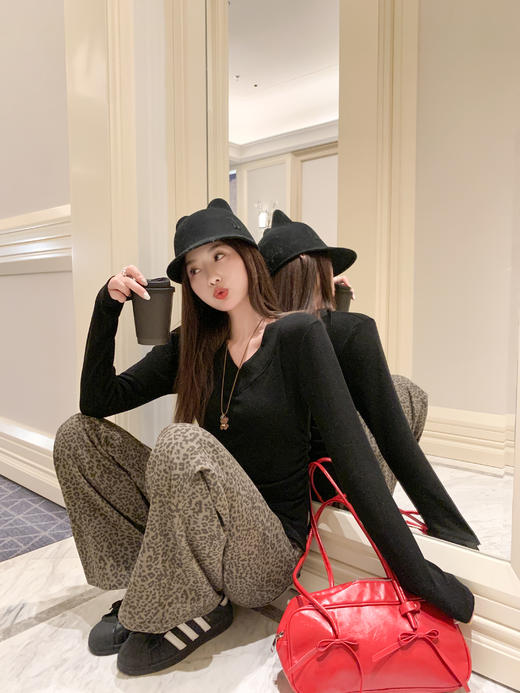 <曾小咸推荐>2.14现货秒杀 ！微信超特价！复古豹纹直筒牛仔裤 日常199.99 立减110 秒杀89.99！！ 商品图8