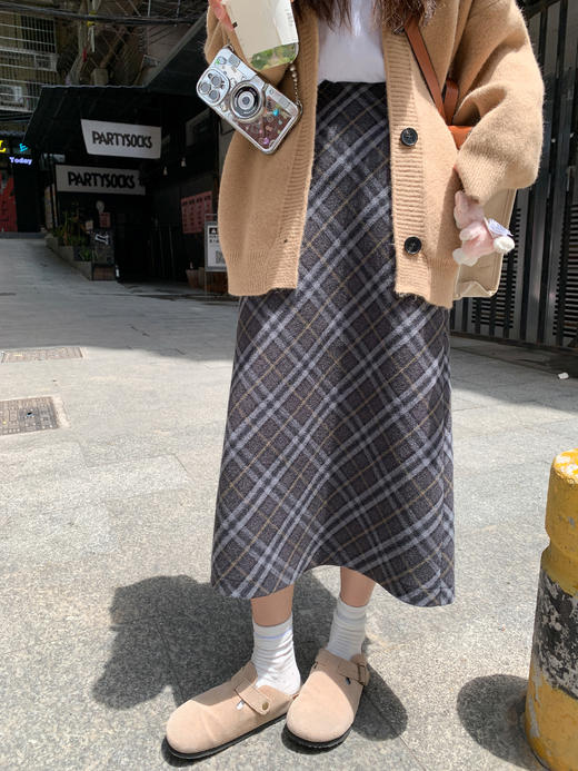 <曾小咸推荐>2.15现货秒杀 ！微信超特价！复古格子半裙 日常159.99 立减70 秒杀89.99！！ 商品图9