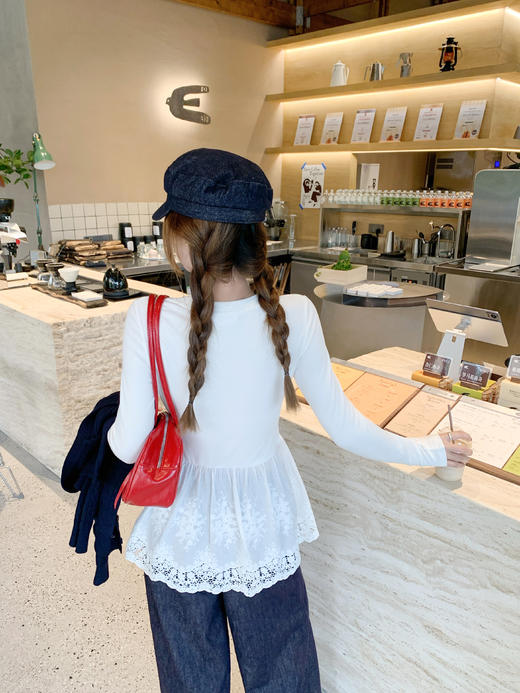 <曾小咸推荐>3.17现货秒杀 ！微信超特价！蕾丝下摆拼接长袖 日常119.99 立减50 秒杀69.99！！ 商品图13