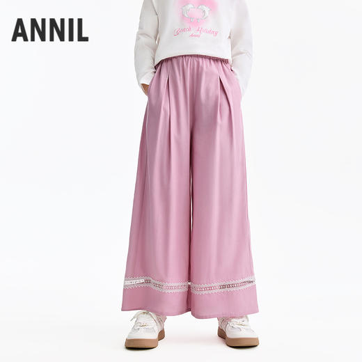 女童全腰梭织单裤夏季新款安奈儿童装EG626580 商品图2