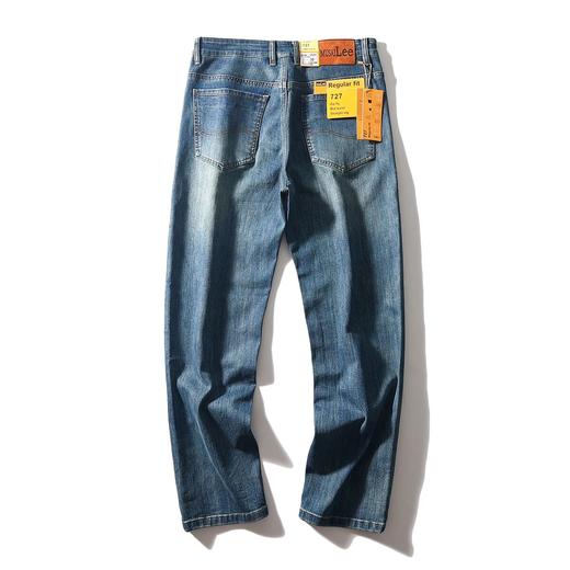 高端复古丹宁！酵洗磨白！新款男士通勤百搭直筒牛仔裤 商品图5