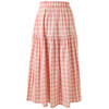 三彩独醒2026春季新款格纹半身裙松紧腰A字裙长裙清新F 商品缩略图4