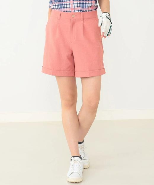 BEAMS 高尔夫紫标 女士经典款短裤 翻边裤脚纯色百搭 商品图3