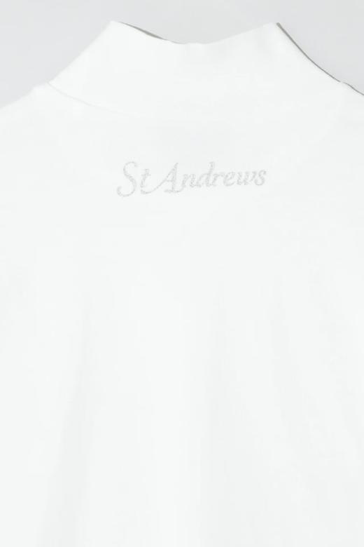 St ANDREWS 高尔夫女士 秋冬季 字母logo半高领长袖打底衫 弹性吸汗 商品图7