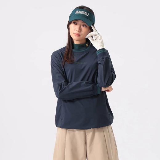 Beams GOLF 女款 弹力撞色罗纹圆领套头衫长袖 防水/防紫外线 商品图7