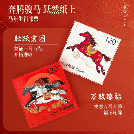 【顺丰发货 送财库贴】2026马年大红包 含马年纪念钞、纪念币、生肖邮票 商品图4