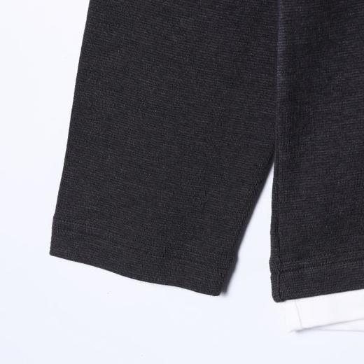 88171SDSA男装2026新款高贵轻奢潮牌时尚撞色假两件圆领长袖T恤百搭潮 商品图4