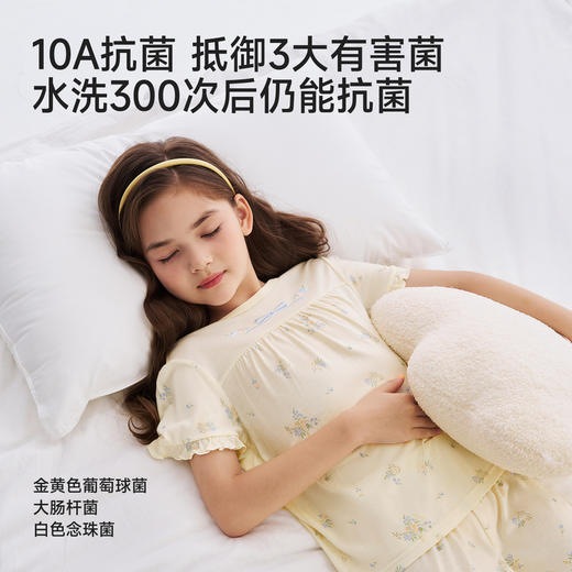 【10A抗菌防螨小茶柔】英氏儿童家居服套装夏季女童短袖长裤居家服莫代尔睡裙 商品图1