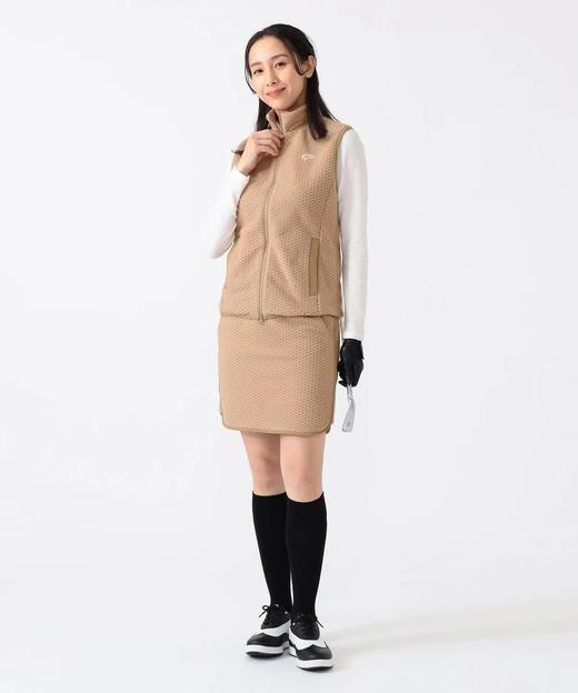 BEAMS 高尔夫 女士  秋冬季新款拼接凹凸菱格格抓绒 松紧腰短裙运动裙 商品图2