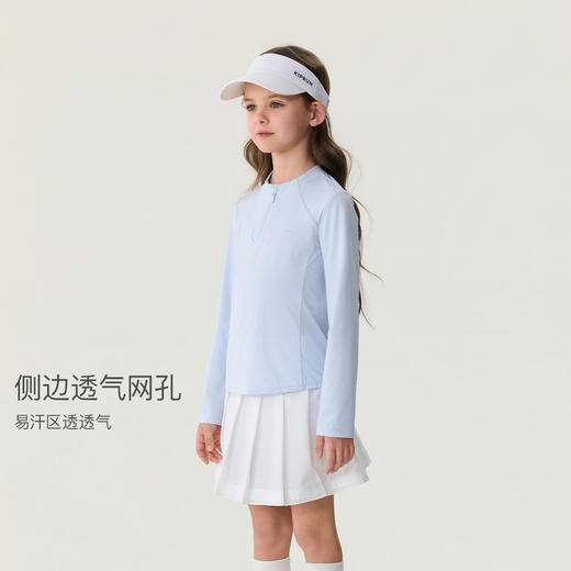 【防晒】马克珍妮户外运动女童凉感骑行T恤2026年春装新款560231 商品图2