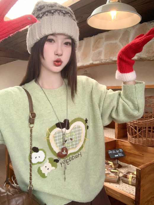 <曾小咸推荐>2.19 现货秒杀 ！微信超特价！韩系苹果提花毛衣 日常189.99 立减100 秒杀89.99！！ 商品图11