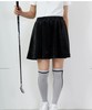 CECIL McBEE green 高尔夫女士 丝绒缎面短裙 松紧腰半身裙 垂坠感 商品缩略图4