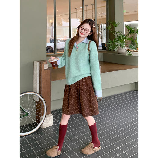 <曾小咸推荐> 2.18 现货秒杀 ！微信超特价！衬衫拼接毛衣 日常229.99 立减130 秒杀99.99！！ 商品图4