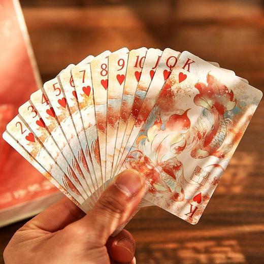 【中国风好运锦鲤扑克牌】国风家用游戏娱乐掼蛋扑克牌收藏 商品图2