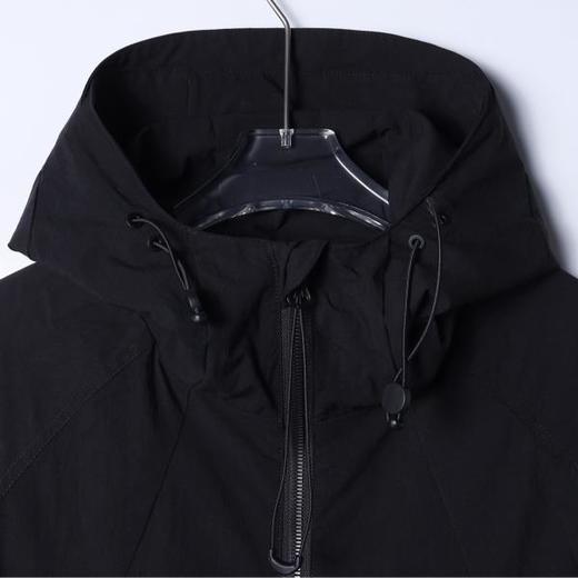 SDSA男装2026新款高贵轻奢百搭简约拼接纯色拉链立领连帽夹克时尚 商品图1