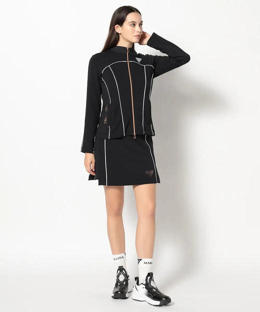 MARK & LONA 高尔夫女士新款 双色闪光滚边绳设计拉链夹克外套 带内衬短裙 运动套装 商品图2