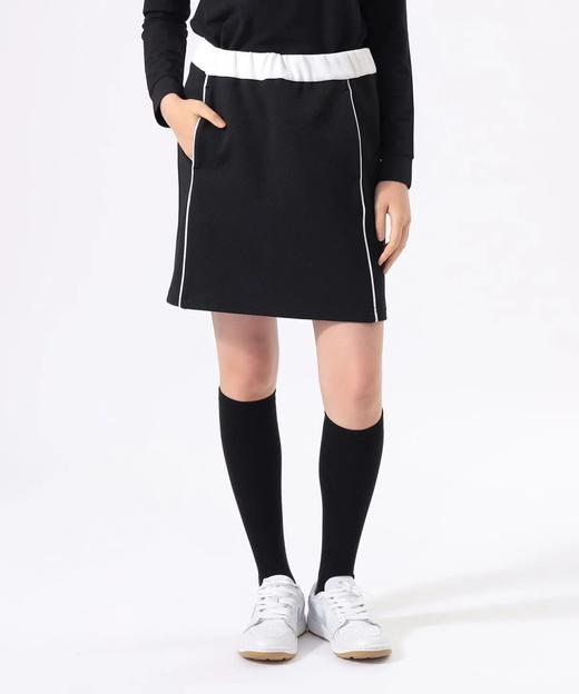 BEAMS GOLF 女款 斜纹黑白配色立领外套+抽绳短裙套装 弹力舒适防紫外线 商品图12