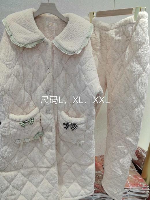 【YW】无忧购年前可发货超厚实可爱长款三层夹棉家居服睡衣套装（截单后3-5天发货) 商品图8