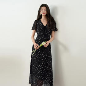 【严选】诗凡黎春秋梭织连衣裙7H3190201