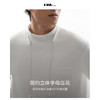 HIM漢崇 简约字母压印小高领T恤男轻暖弹力休闲长袖打底 2025冬季 商品缩略图2
