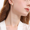 【宋轶同款】三彩2026新款法式轻奢极简弧形滴釉耳钉s925银针女 商品缩略图1