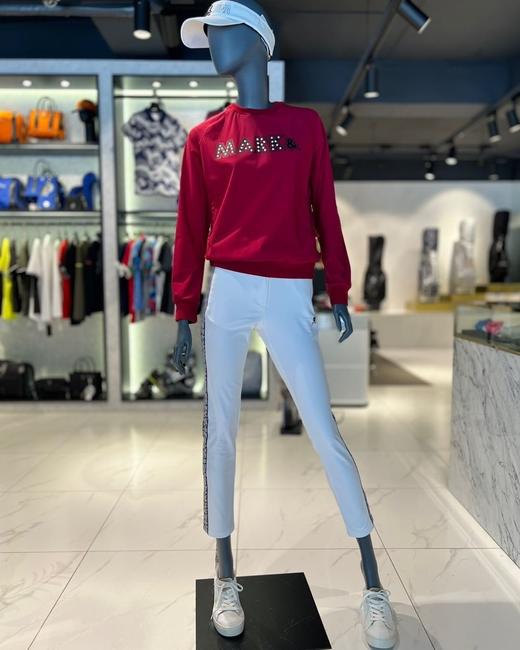 M&L家春季女士织带边长裤来了！海报宣传款，双侧特种机进口提花织带装饰，搭配隐形拉链，操作起来也是相当繁琐，车缝都要人工手钩藏入底部，面料弹力好不易皱，厚薄适中挺阔有型！春季难得的设计感十足的裤子！ 商品图4