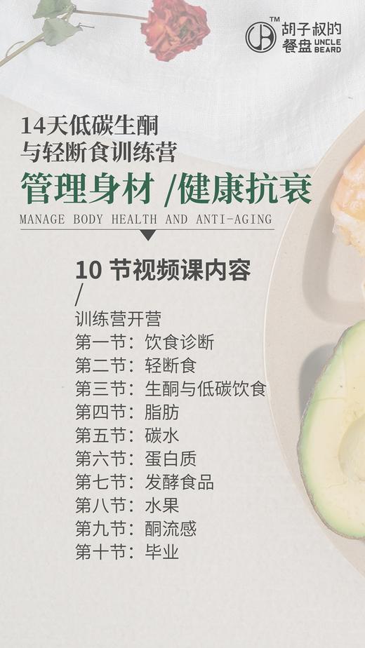 科学饮食训练营丨14天群指导（打卡餐盘诊断），含10节视频课+饮食指导，赠送胡子叔餐盘+饮食地图+手册。 商品图2