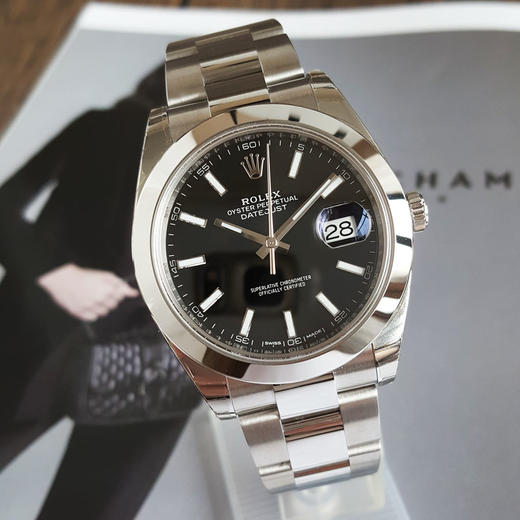 【99新（未使用品，有原厂膜有二维码）】ROLEX 劳力士126300-0011天文台认证自动机械机芯 日期显示 41MM（男款）日志型系列 蚝式钢300126NJS26 商品图5