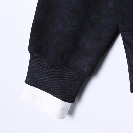 SDSA男装2026新款高贵轻奢韩版复古下摆拼接撞色拉链立领卫衣百搭 商品图3