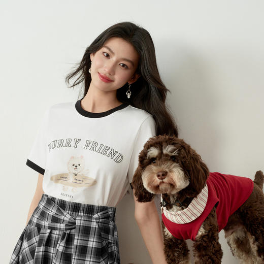 【严选】诗凡黎春秋薄T恤7H3100221 商品图2