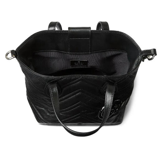 GUCCI 古驰 女士GG Marmont系列小号托特包 黑色 855391 AAFS1 1000 商品图2
