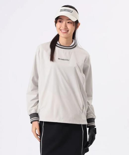 Beams GOLF 女款 弹力撞色罗纹圆领套头衫长袖 防水/防紫外线 商品图5