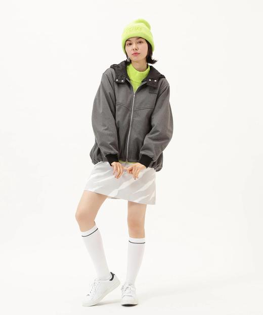 Jack Bunny 女士高尔夫 连帽可拆卸 防风抓绒内衬夹克 保暖宽松外套 商品图7