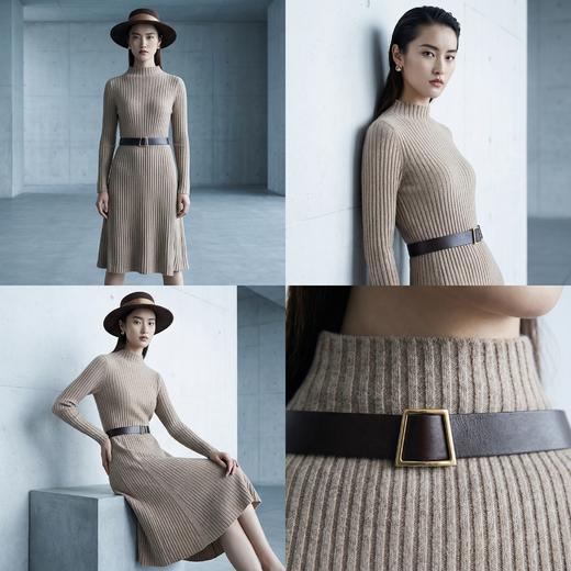 【咕咕同款】PALUOPO/PL半高领女裙(不配腰带)ET255117R/约重425g帕罗 商品图1