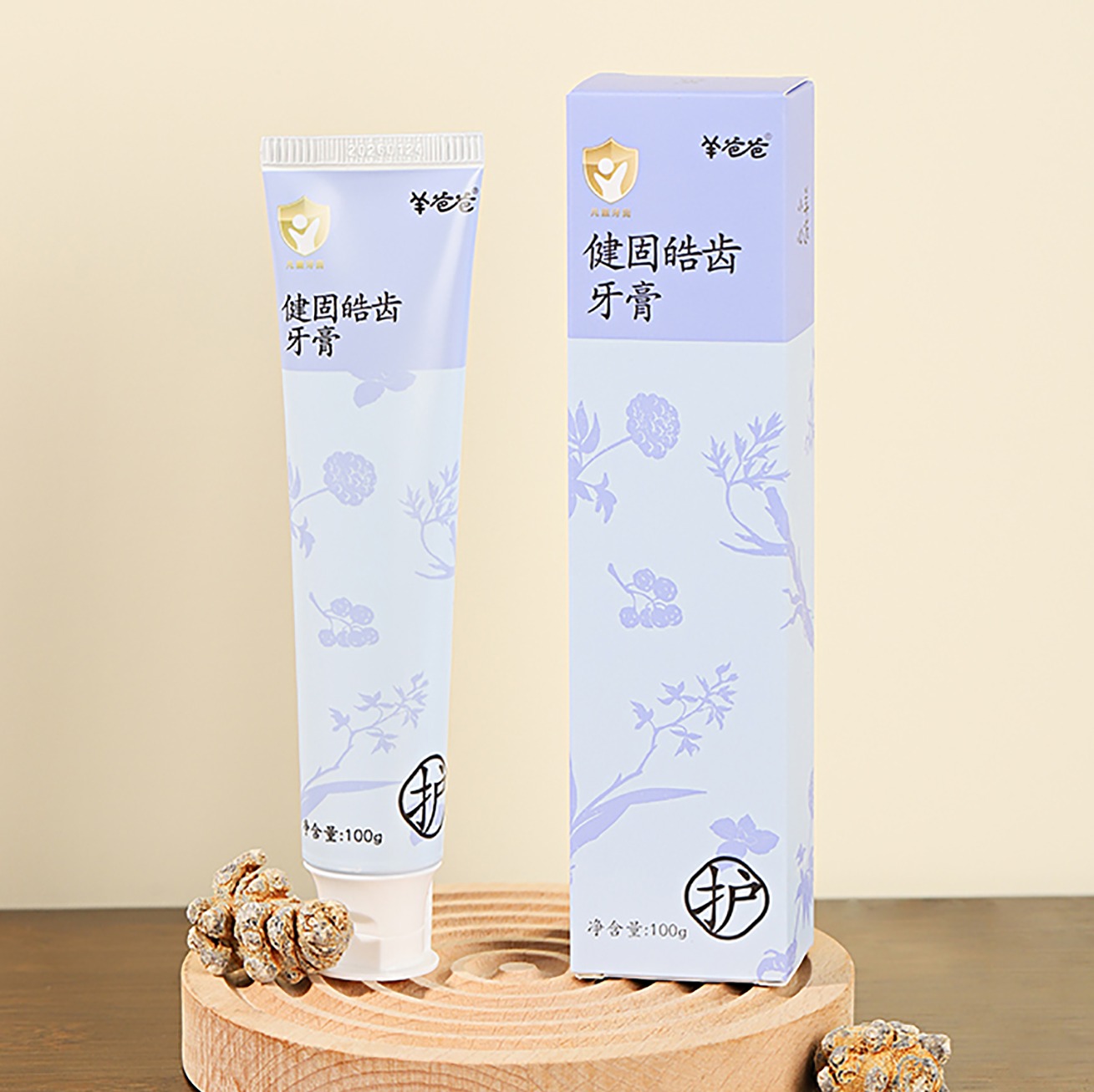 【健固皓齿牙膏】洗护|草本专研护齿，净护萌牙成长|草本味