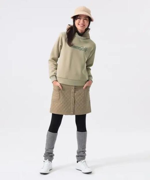 BEAMS GOLF 女款 秋冬新款橙标菱格夹棉短裙 保暖排扣A字版休闲运动裙 商品图1