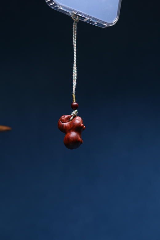 迷罗元和堂 印度小叶紫檀马上好运挂件 高约2.4cm 宽约2.8cm【器悟雅玩】 商品图2