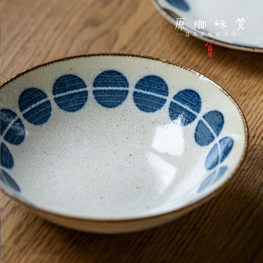 【系列满39元包邮】美浓烧复古粗陶圆点深盘/汤盘/平盘//面盘（基地直发-中通快递）| 多种规格，日本进口【合作生产，公平贸易】 商品图2
