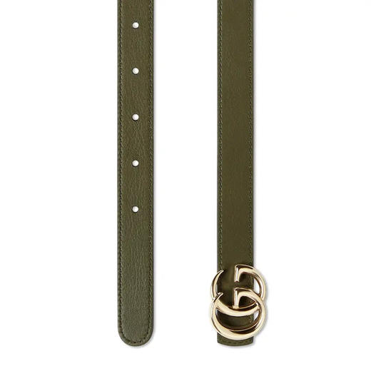 GUCCI 古驰 女士GG Marmont系列双面窄版腰带 米色 847132 FAFGJ 9778 商品图4