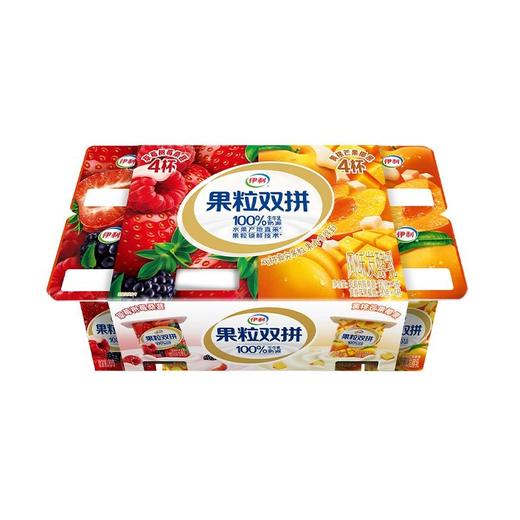 伊利90g*8果粒双拼杯装发酵乳 商品图0