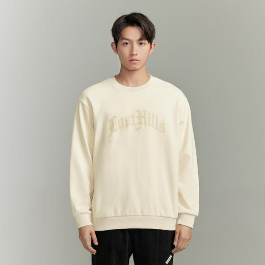 GXG男装秋季时尚字母印花男士休闲宽松圆领长袖卫衣K&C 商品图5